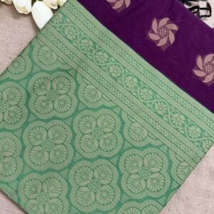Premium Cotton Silk Floral Weave Saree
