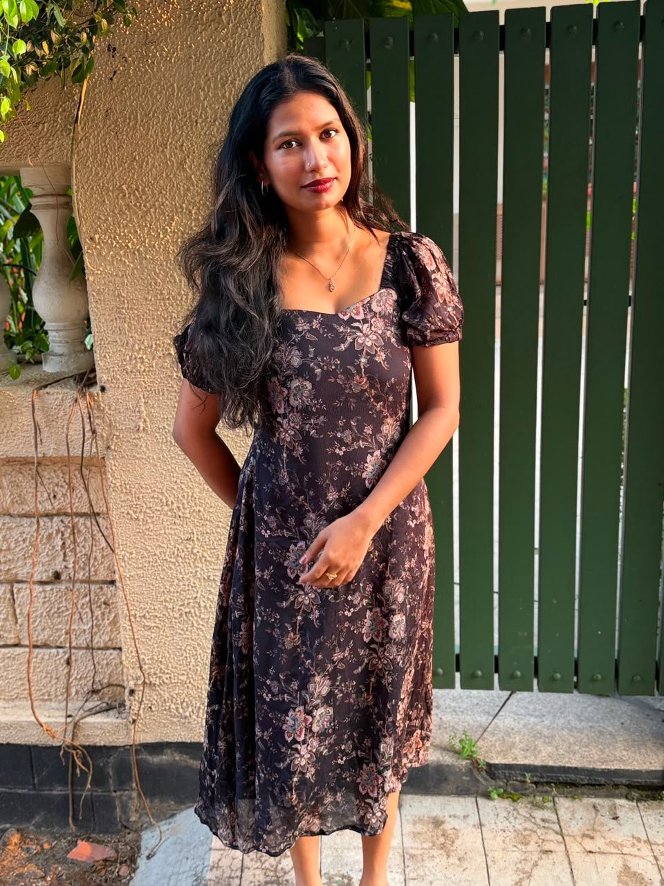 Floral Viscose Shinon Dress - Image 4