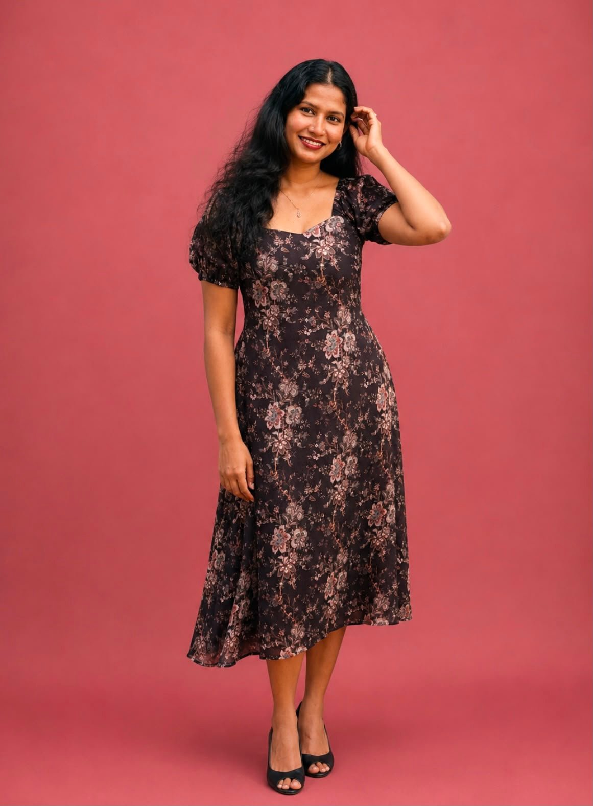 Floral Viscose Shinon Dress