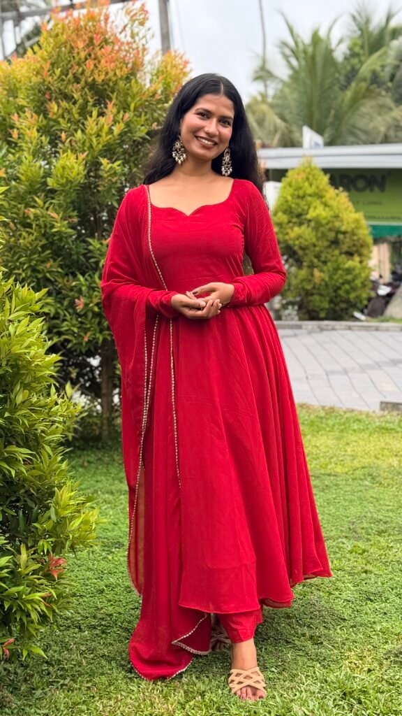 Noor – Maroon Red Georgette Anarkali